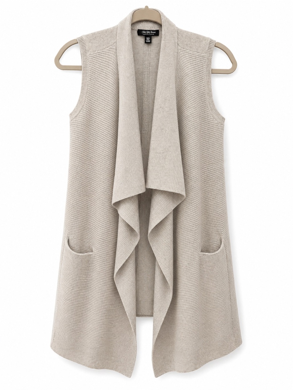 Saks Fifth Avenue 100% Cashmere Draped Vest / Shrug